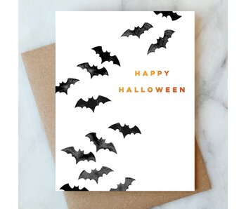 Bats Halloween Greeting Card | Fall Holiday Card