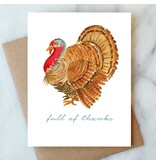 Abigail Jayne Design Turkey Thanksgiving Greeting Card | Thank You Card