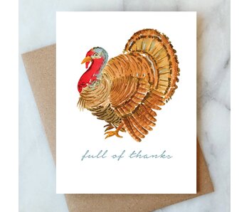 Turkey Thanksgiving Greeting Card | Thank You Card