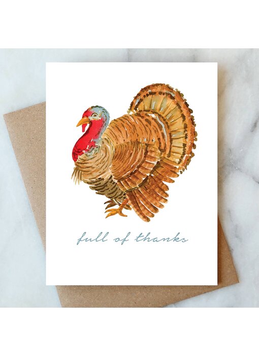 Turkey Thanksgiving Greeting Card | Thank You Card
