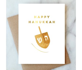 Dreidel Hanukkah Greeting Card | Holiday Card