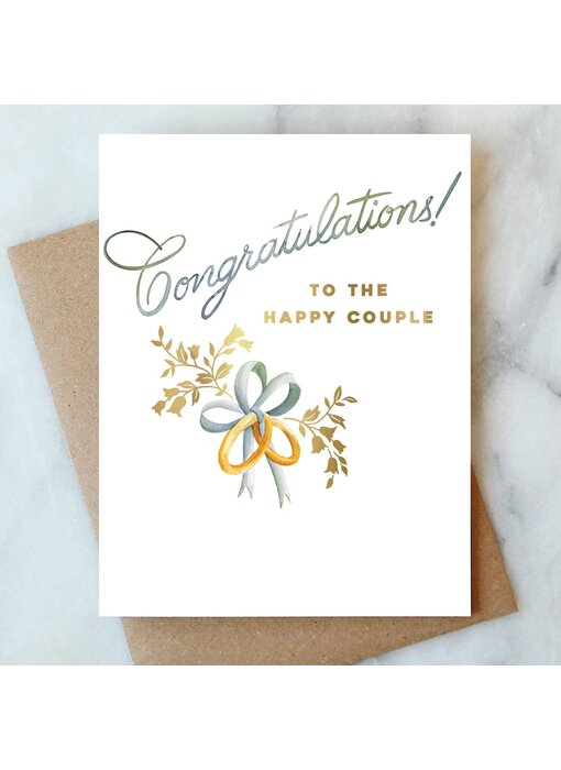 Wedding Rings Greeting Card | Wedding Card