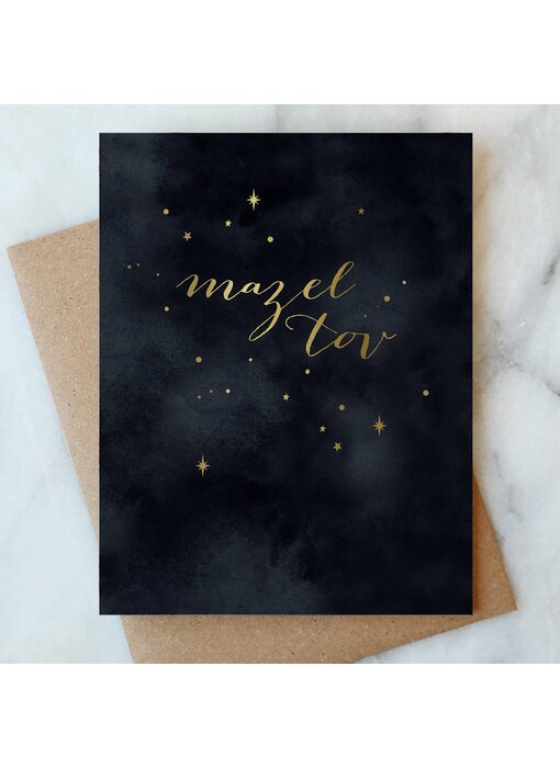 Mazel Tov Celebration Greeting Card | Congrats Wedding