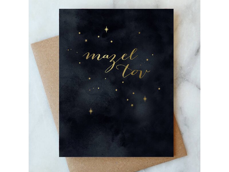 Abigail Jayne Design Mazel Tov Celebration Greeting Card | Congrats Wedding