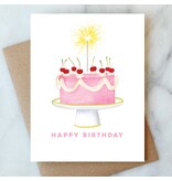 Abigail Jayne Design Sparkler Cake Greeting Card | Birthday Card