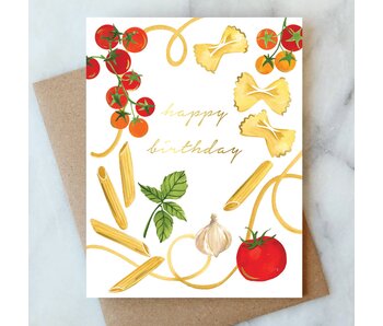 Pasta Party Birthday Greeting Card | Birthday Card