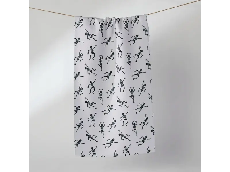 Bone Jamboree White Bar Towel