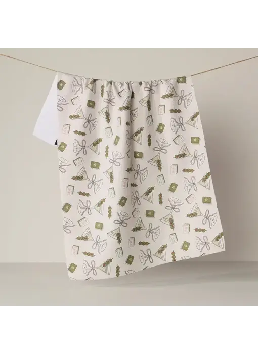 Martini Tiles Tea Towel