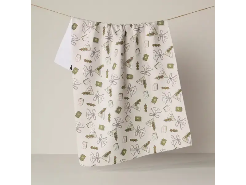 Martini Tiles Tea Towel
