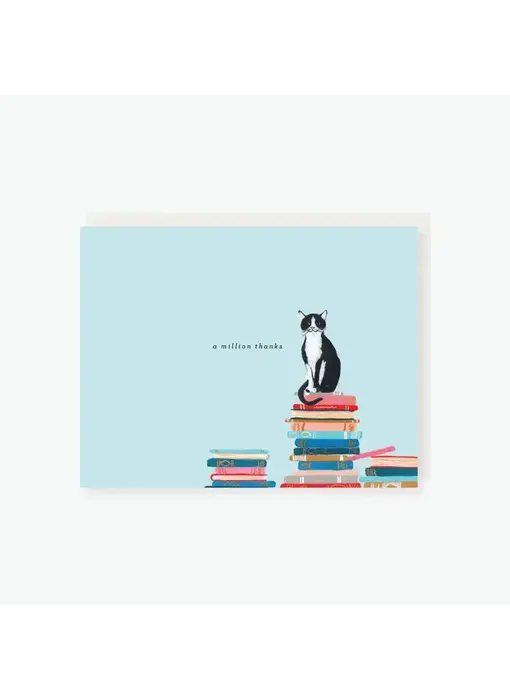 Cats and Stacks Thank You Card
