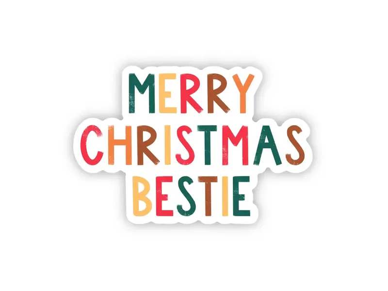 Big Moods "Merry Christmas Bestie" Sticker