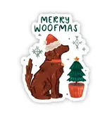 Big Moods "Merry Woofmas" Cute Dog Christmas Sticker