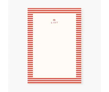 Folk Stripe List Notepad