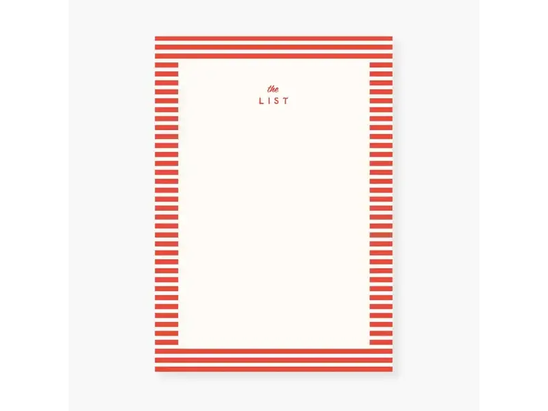 2021 Co. Folk Stripe List Notepad