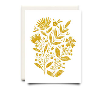 Golden Wheat | Floral Greeting Card