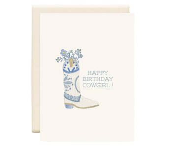 Happy Birthday Cowgirl  | Birthday Greeting Card