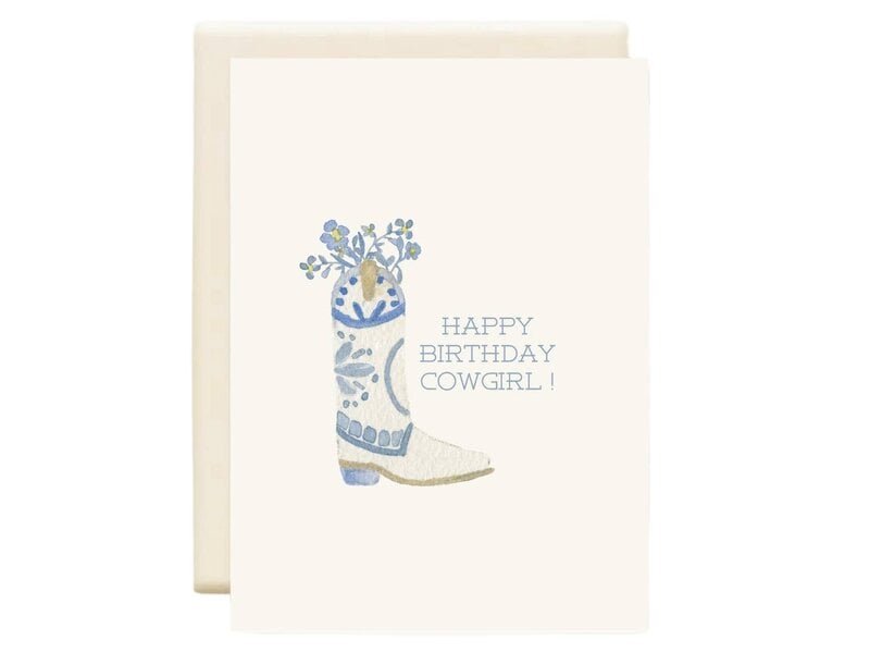 Inkwell Cards Happy Birthday Cowgirl  | Birthday Greeting Card