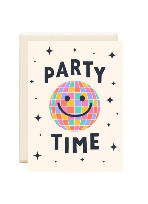 Party Time Globe  | Birthday Greeting Card