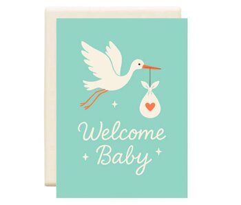 Stork | New Baby Greeting Card