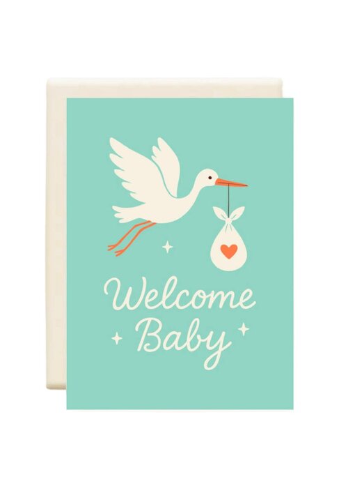 Stork | New Baby Greeting Card