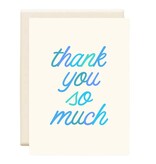 Inkwell Cards Thank You So Much Blue | Thank You Card