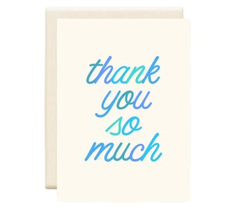 Thank You So Much Blue | Thank You Card