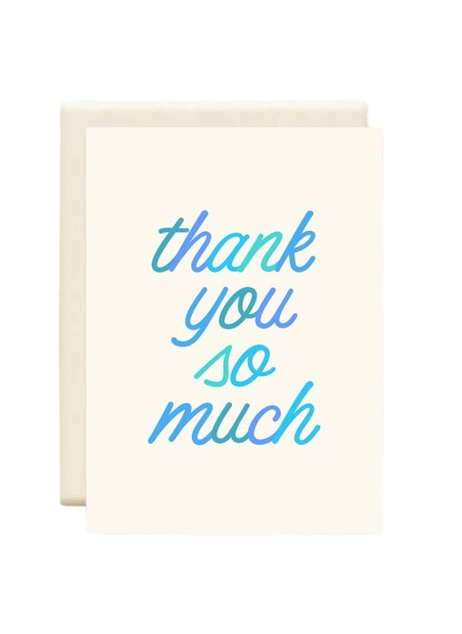 Thank You So Much Blue | Thank You Card