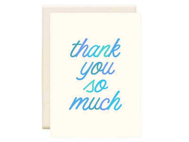 Inkwell Cards Thank You So Much Blue | Thank You Card
