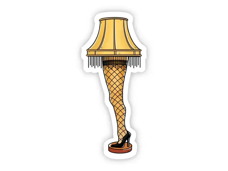 Leg Lamp Christmas & Holiday Sticker