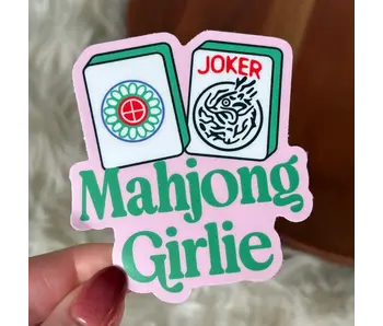 Mahjong Girlie Tile Mahjong Sticker