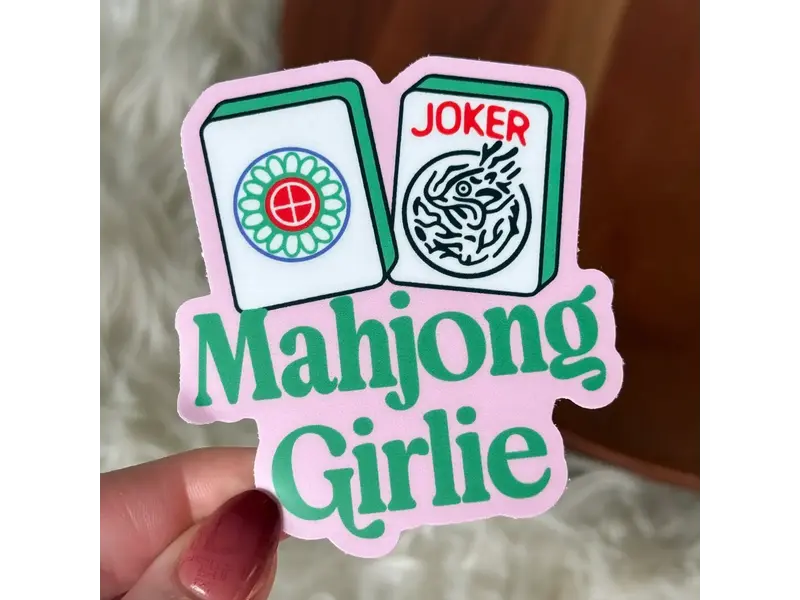 Mahjong Girlie Tile Mahjong Sticker