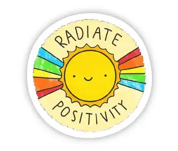 Radiate Positivity Sticker