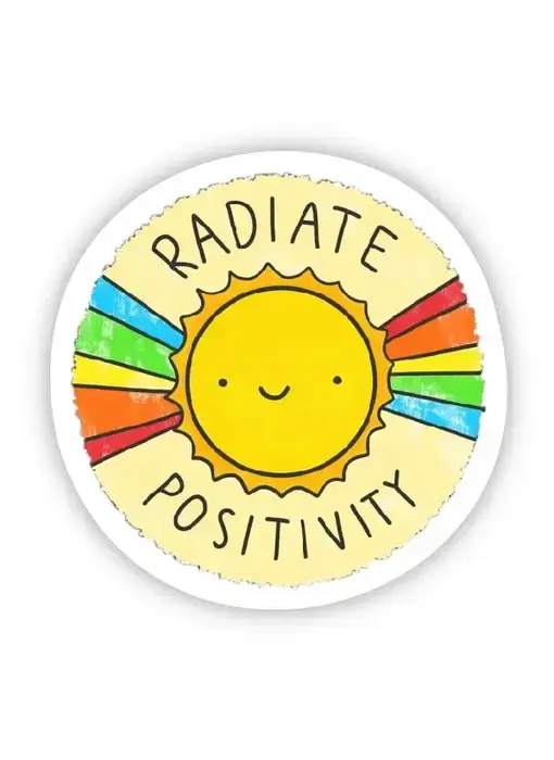 Radiate Positivity Sticker