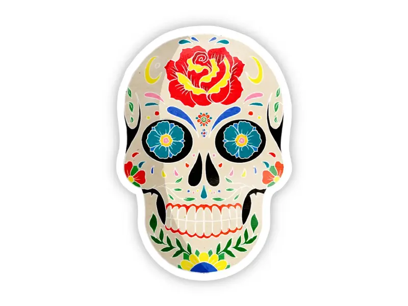 Big Moods Sugar Skull Halloween Sticker