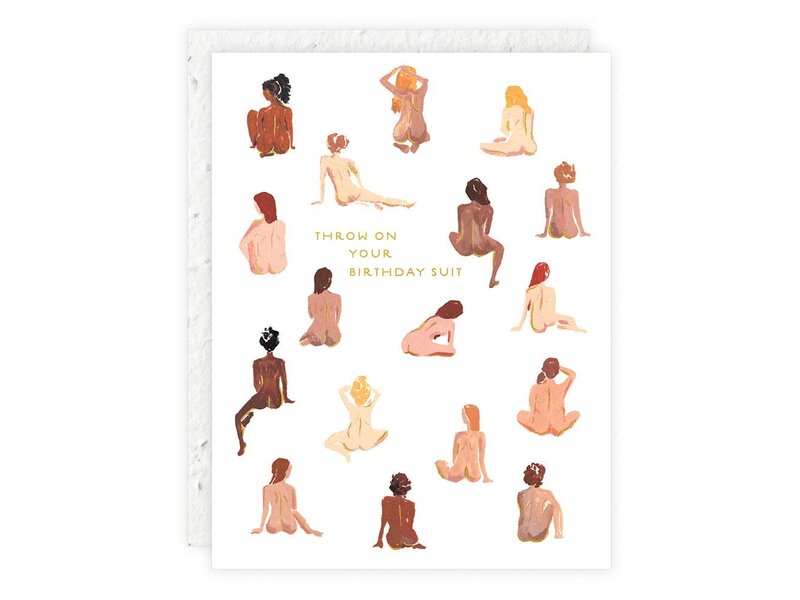 Seedlings Birthday Suit - Birthday Card