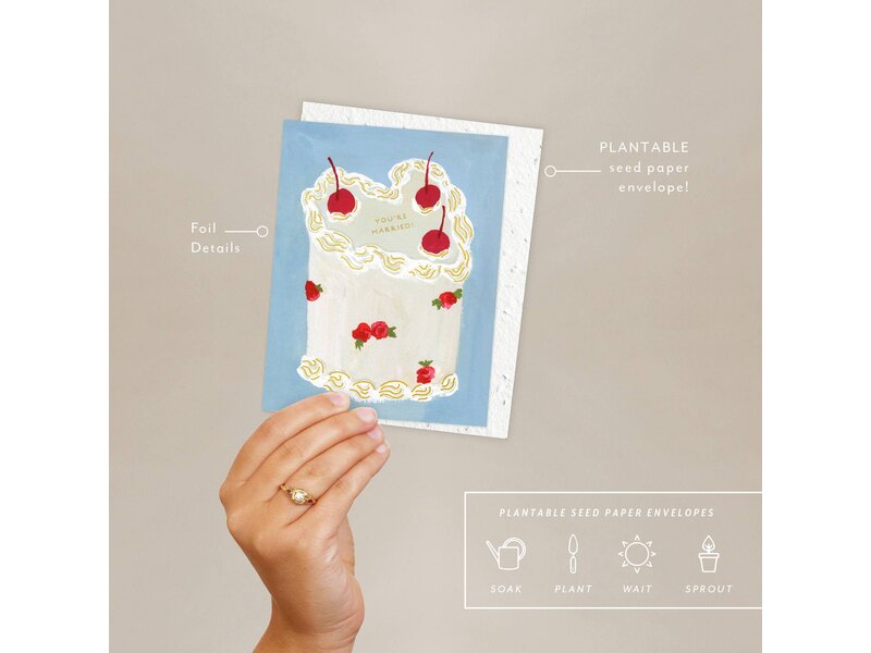Seedlings Heart You Cake - Wedding + Engagement Card