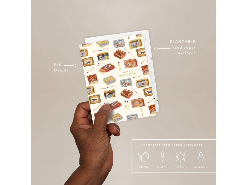 Seedlings Matchbooks - Anniversary Card