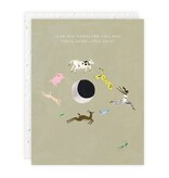 Seedlings Over The Moon Baby Card