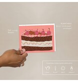 Seedlings Slice of Cake - Birthday Card