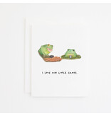 Party Sally Frogs Card