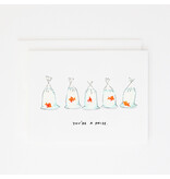 Party Sally Goldfish Card