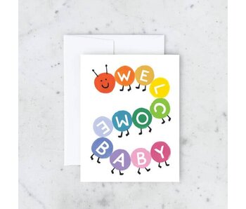 Caterpillar Baby Greeting Card