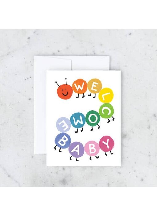 Caterpillar Baby Greeting Card