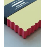 Idlewild Mini Wave Shaped Notepad | Citron + Hot Coral Edge