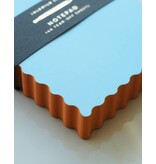 Idlewild Mini Wave Shaped Notepad | Sky + Tangerine Edge