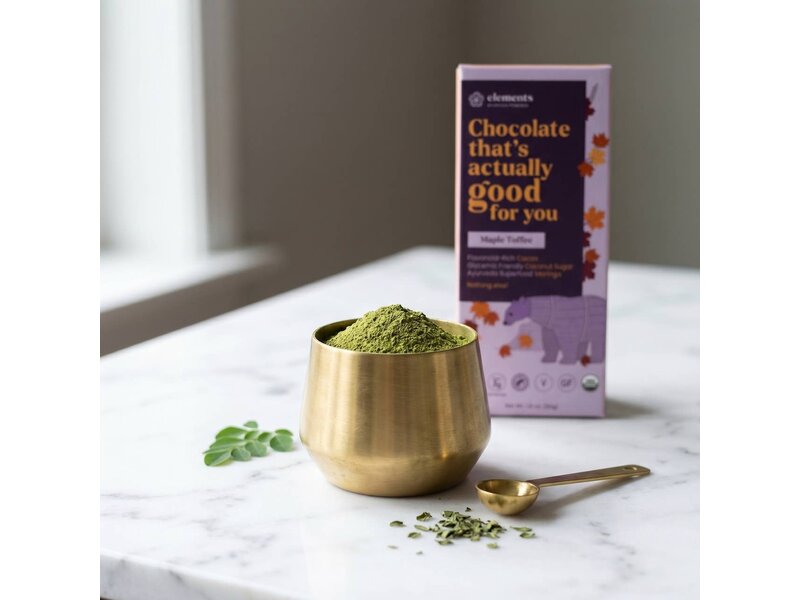 Elements Truffles Maple Toffee Dark Chocolate Bar | Vegan Organic