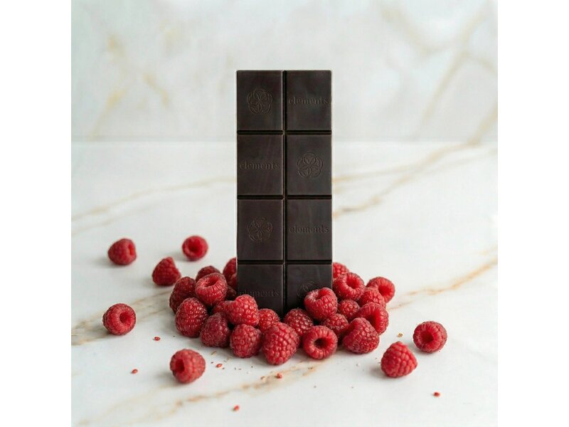 Elements Truffles Raspberry Dark Chocolate Bar | Vegan Organic