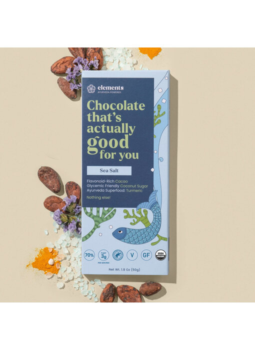 Sea Salt Dark Chocolate Bar | Vegan Organic