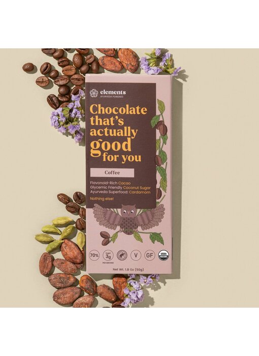 Coffee Dark Chocolate Bar | Vegan Organic