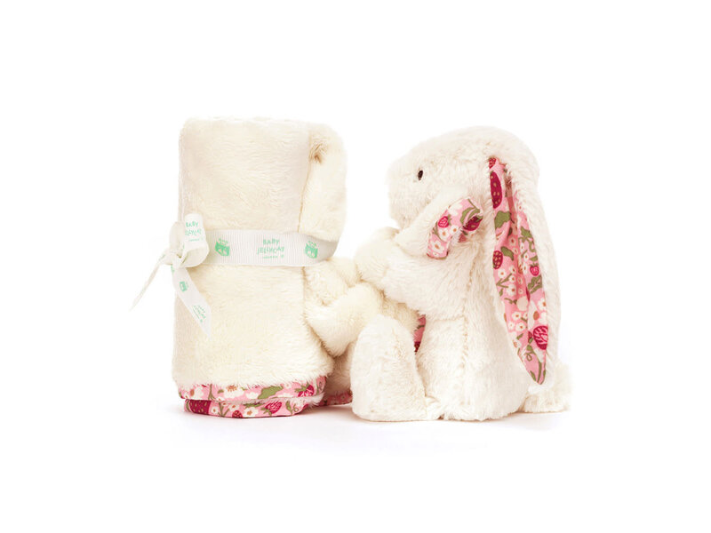 JellyCat Inc Blossom Cream Bunny 'Berry' Soother